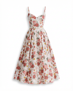 Sukienka Midi Fit and Flare Damska
