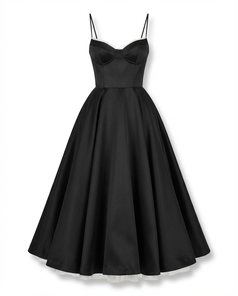 Sukienka Midi Fit and Flare Damska