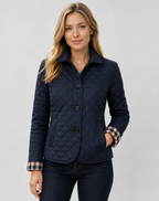 Krótka Kurtka Pikowana Na Guziki Damska