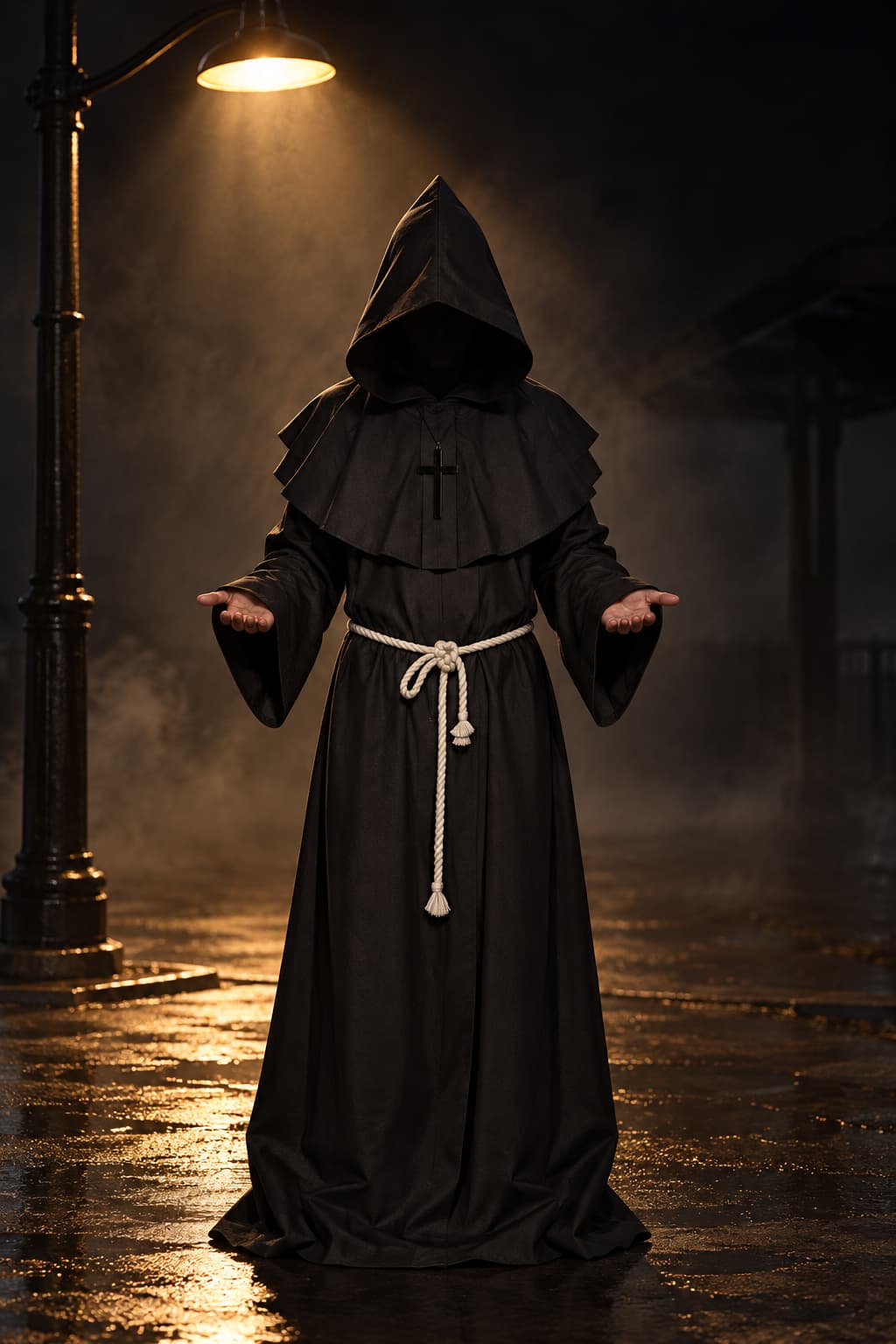 Kostium Mnicha Halloween z Kapturem Unisex