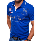 Stylové pánské polo tričko Slim Fit z bavlny, krátký rukáv