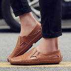 Herresko Slip-on med hulmønster