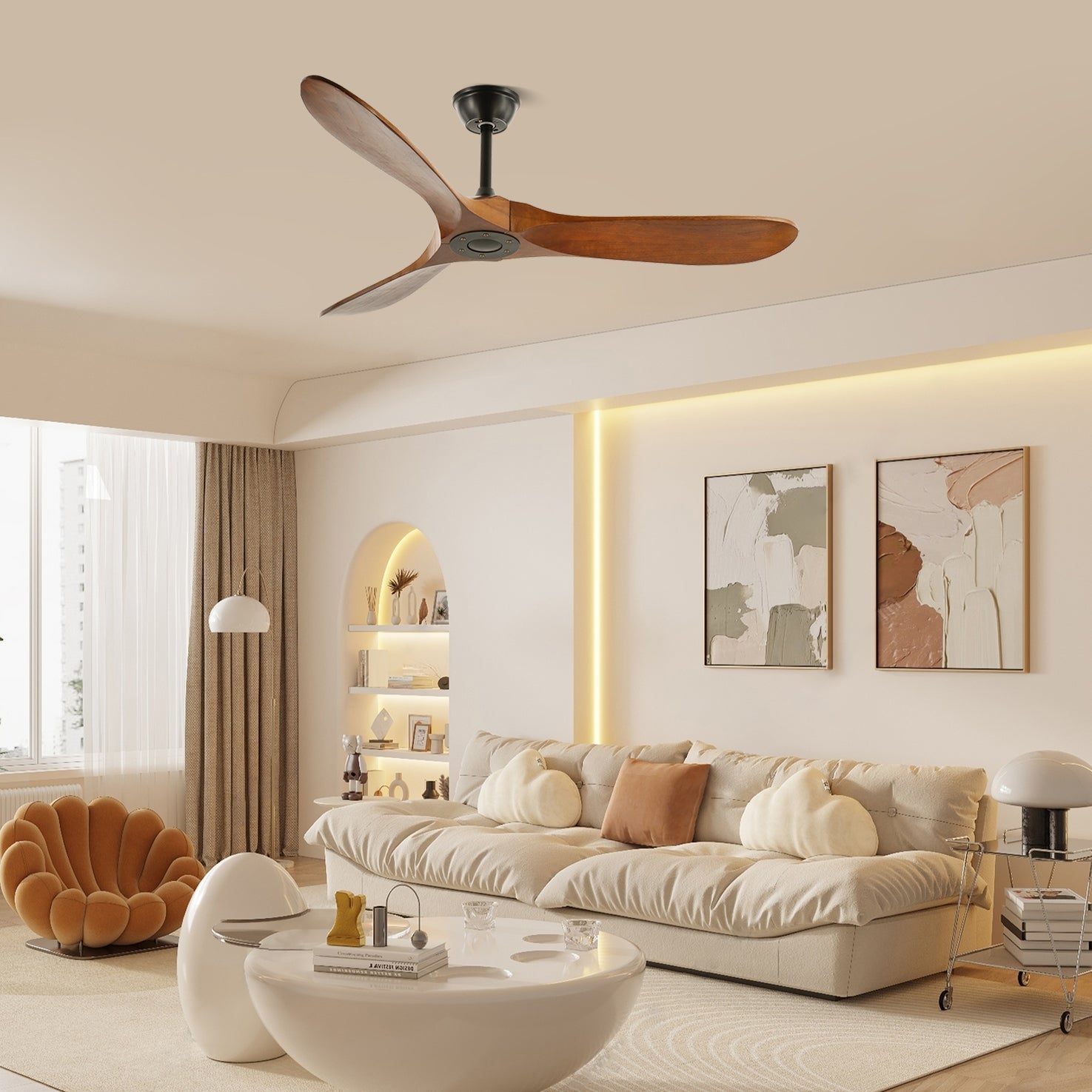 Modern mennyezeti ventilátor 3 lapáttal