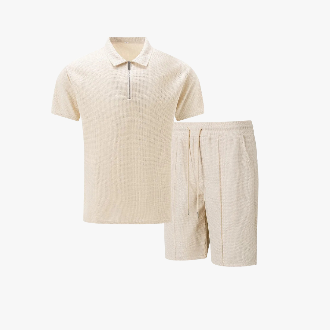 Pánské polo s krátkým zipem