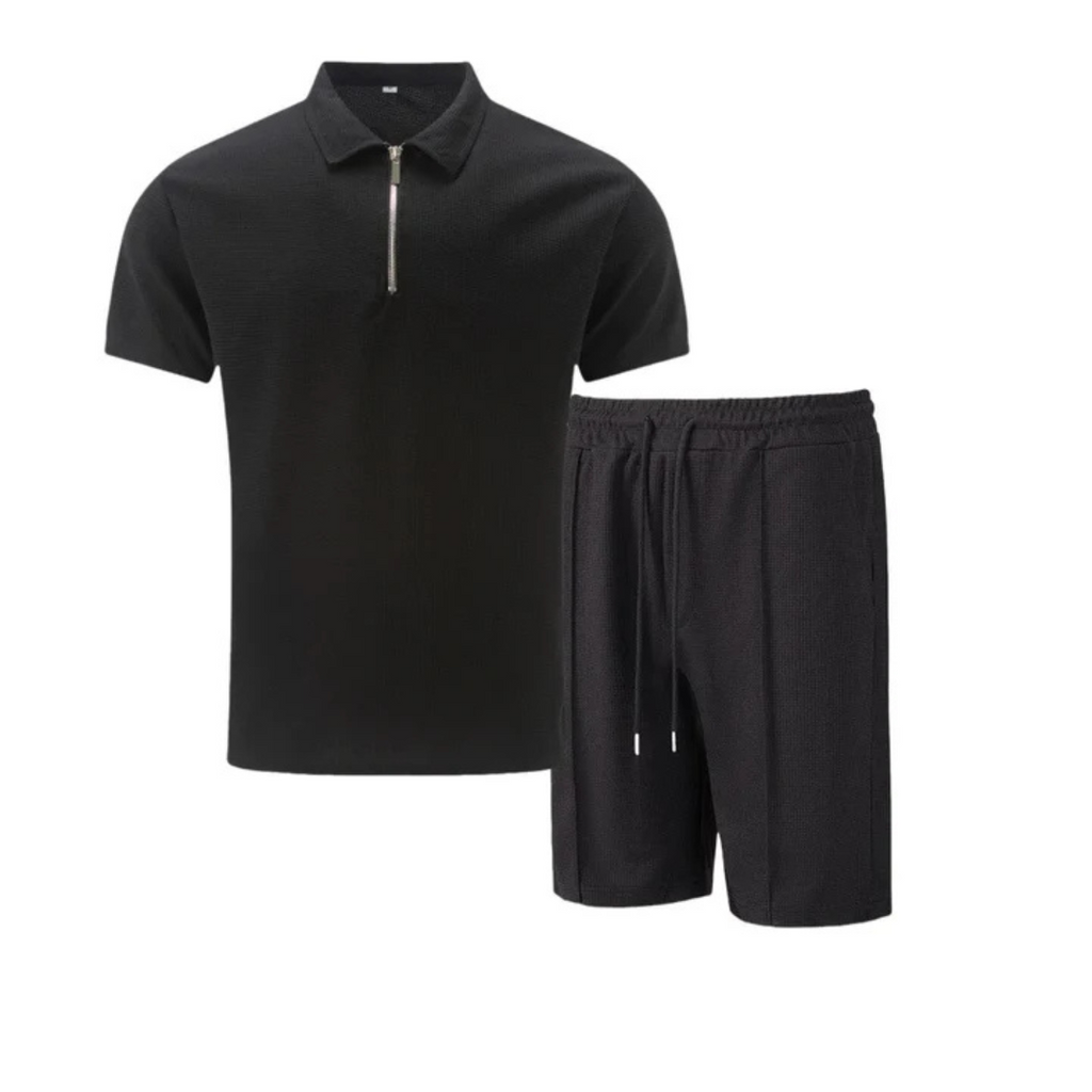 Pánské polo s krátkým zipem