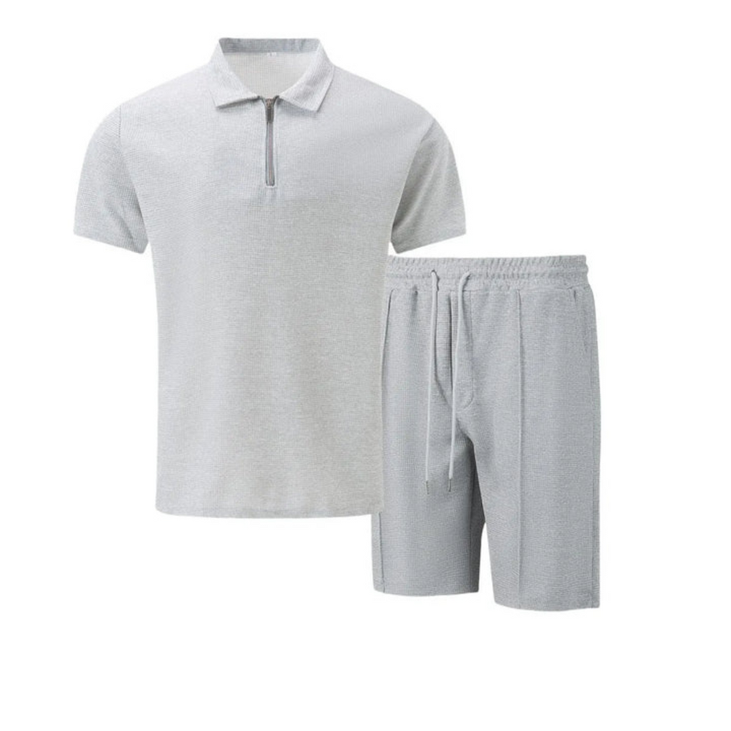 Pánské polo s krátkým zipem