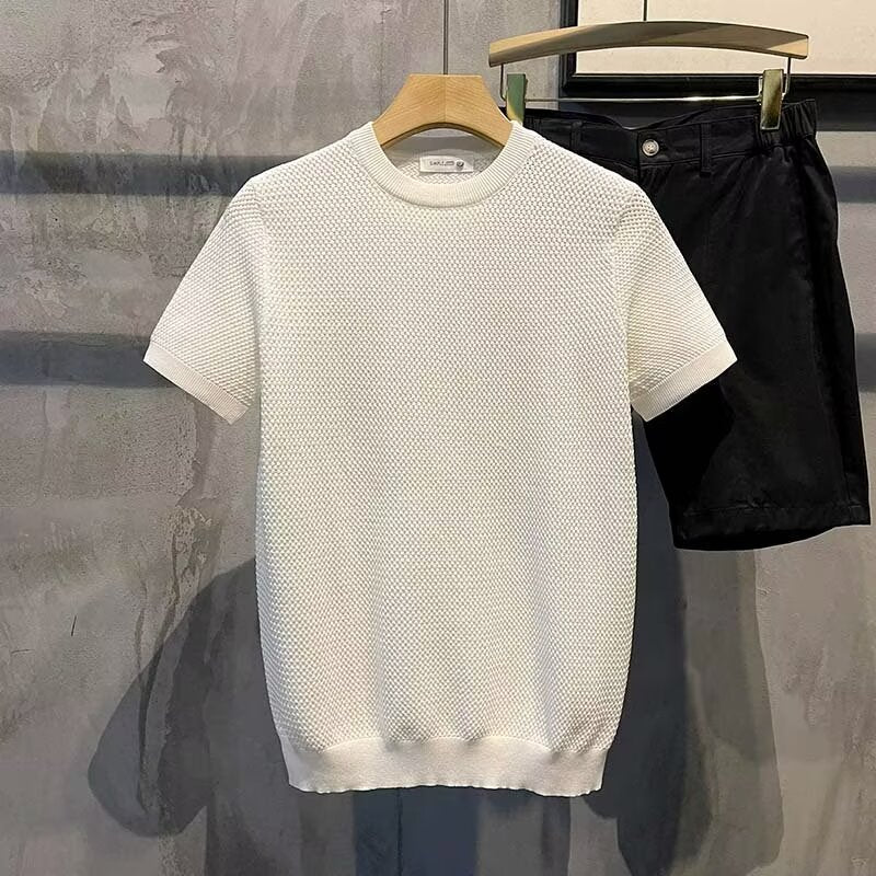Strikket T-shirt Kortærmet Herre