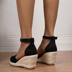 Dámske sandále espadrilky na platforme