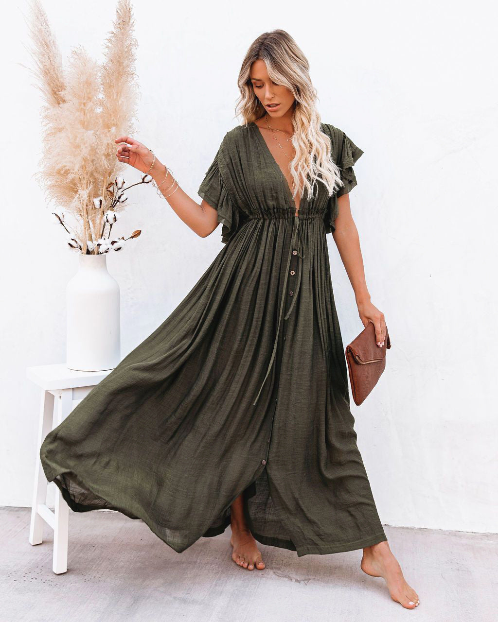 Sukienka Maxi Boho Zwiewna Damskie