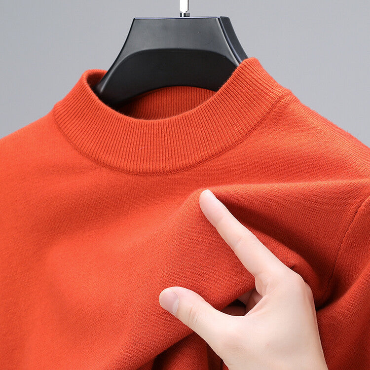 Sweter z Okrągłym Dekoltem Męski