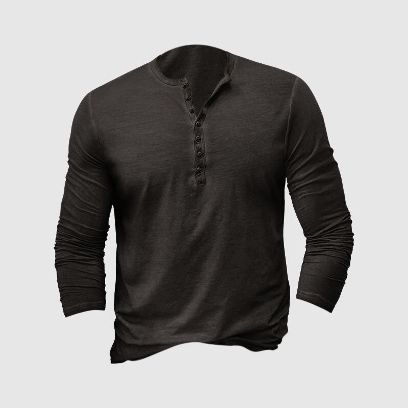 Tričko s knoflíky Casual pánské