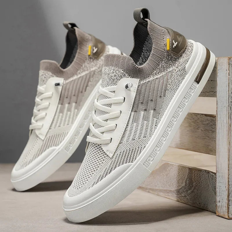 Sneakersy Dzianinowe Casual Męskie