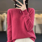 Sweter z Okrągłym Dekoltem Damski