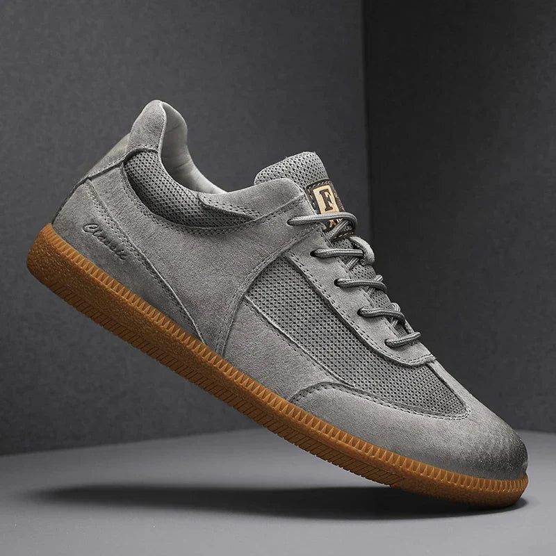 Sneakersy Sznurowane z Panelami Męskie