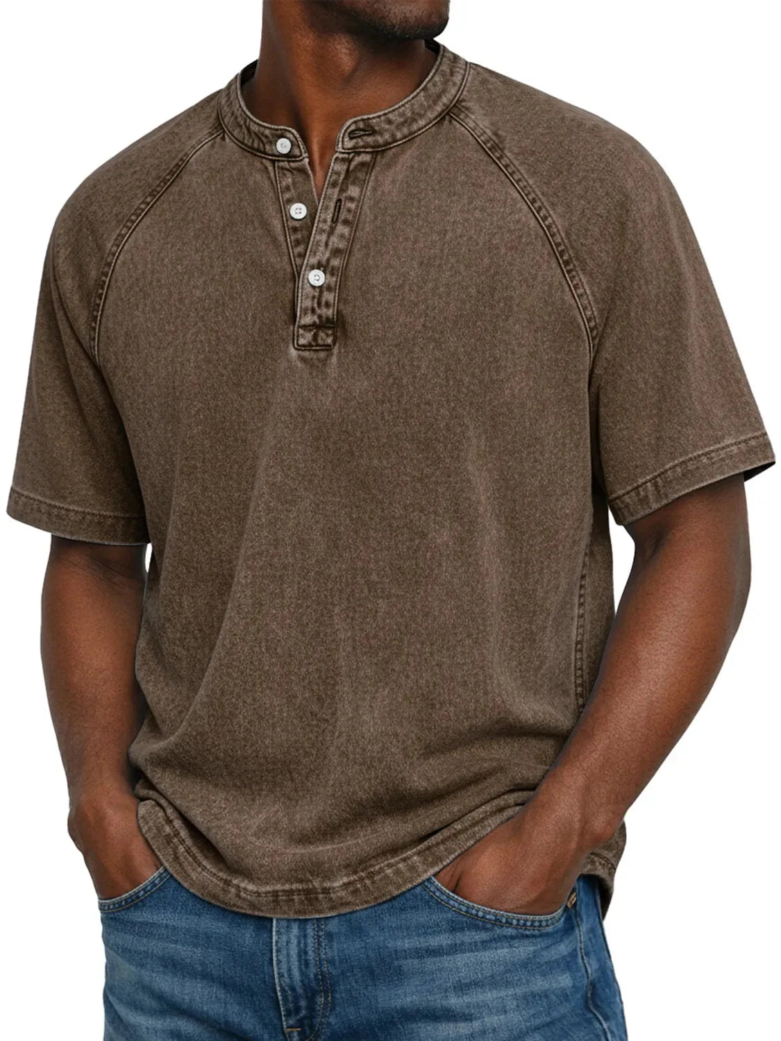 Pánské vintage tričko Henley