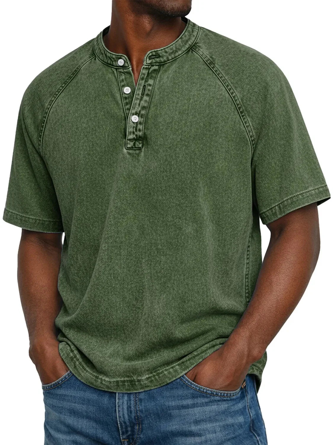 Pánské vintage tričko Henley