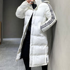 Długa Kurtka Zimowa Z Kapturem Męska