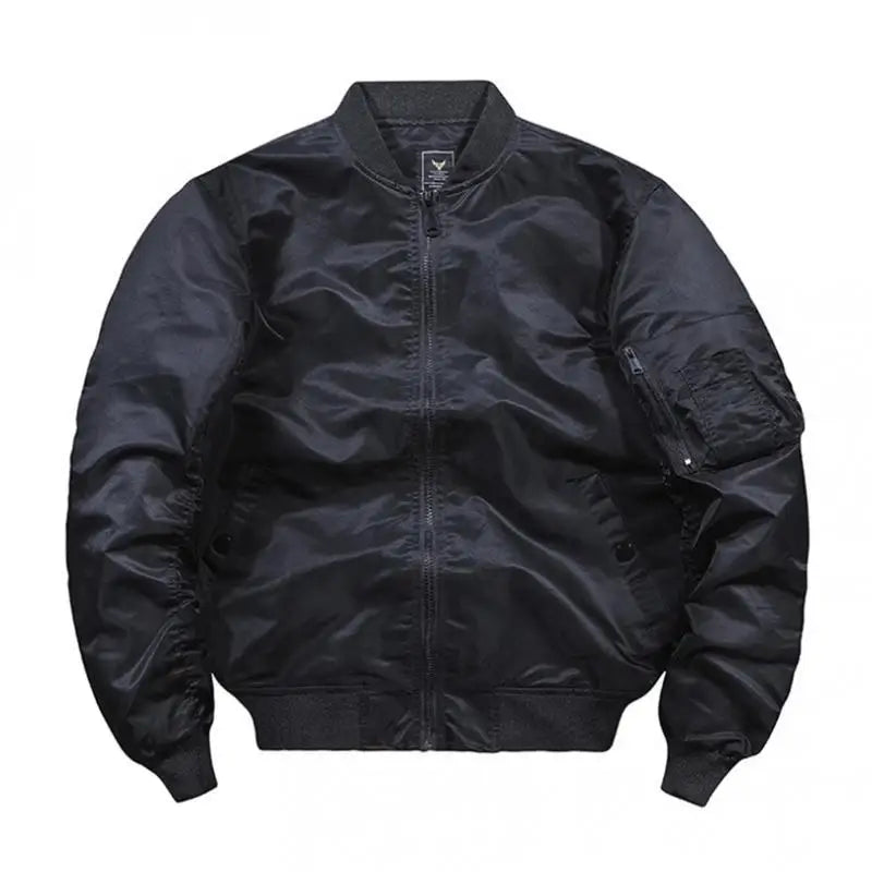 Pánska bomberová bunda so stojačikom a zipsom