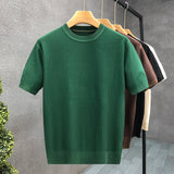 Tricou tricotat bărbătesc cu striații