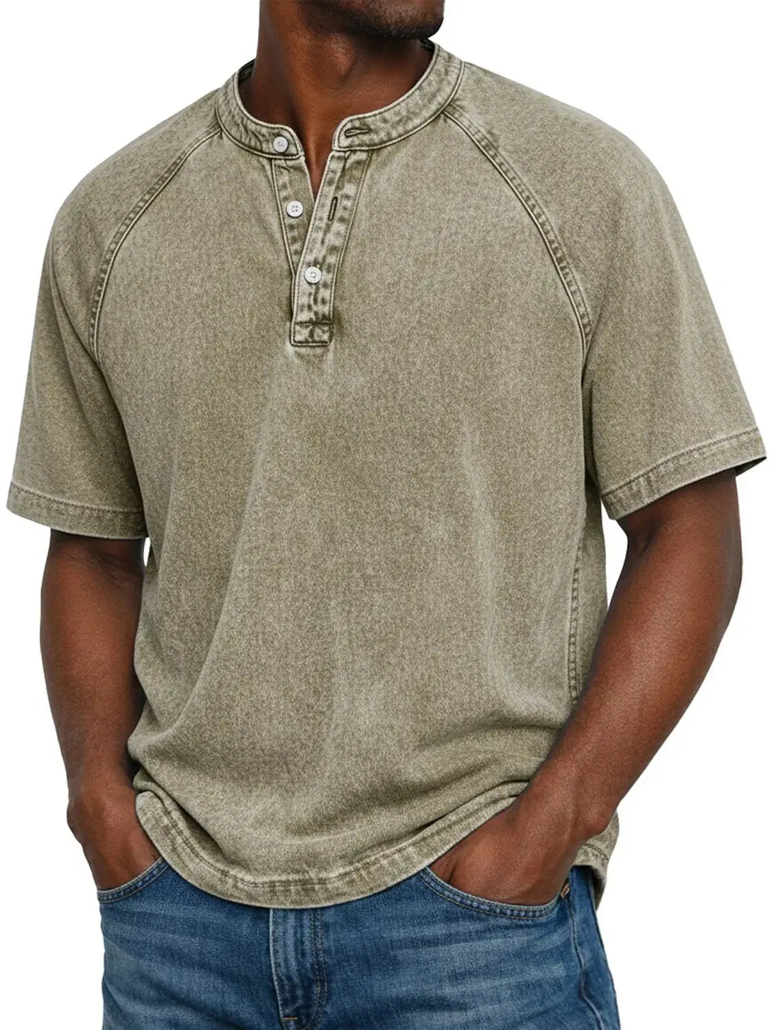 Pánské vintage tričko Henley