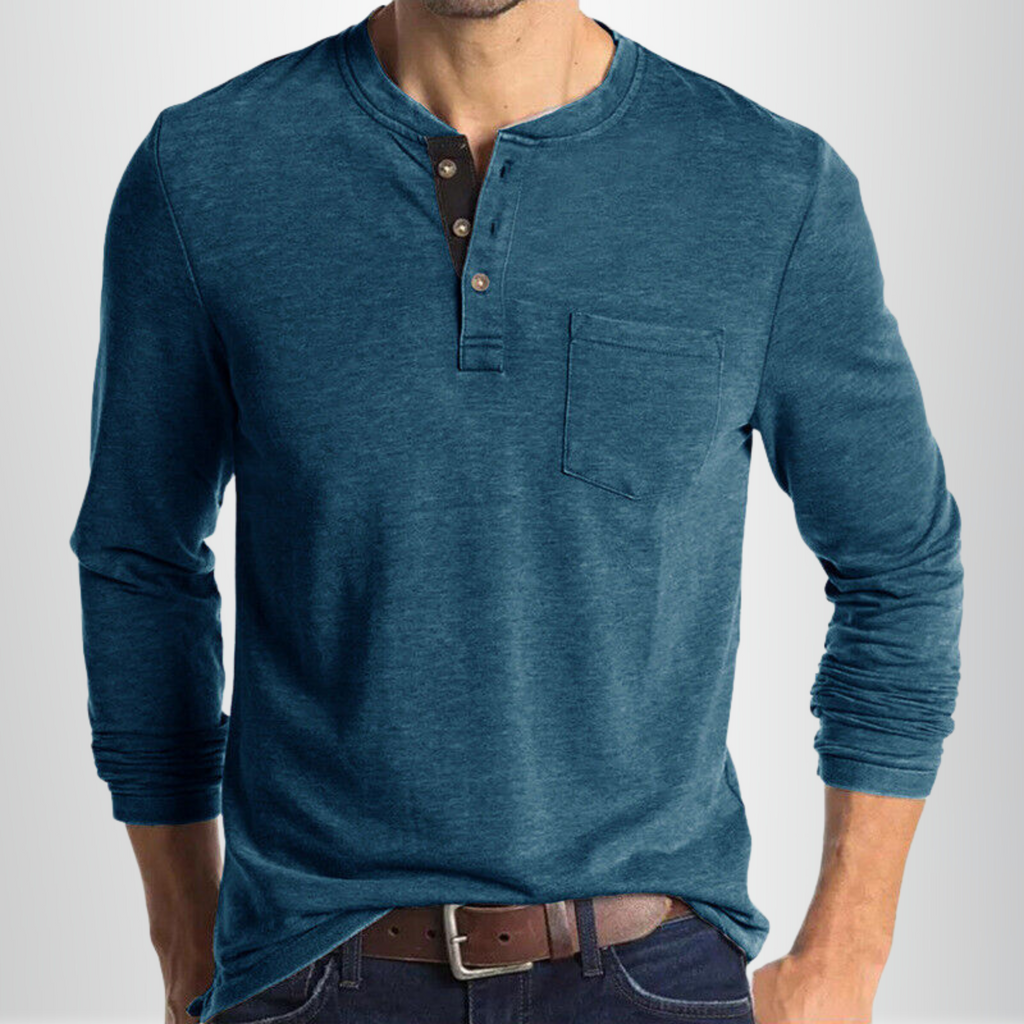Casual Henley tričko pánské
