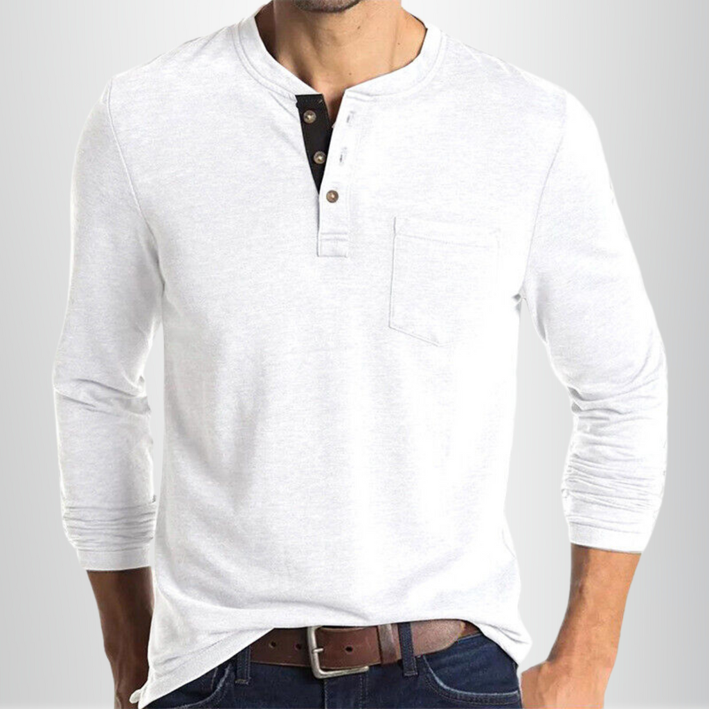 Casual Henley tričko pánské