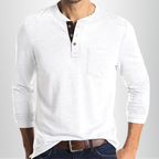 Casual Henley tričko pánské