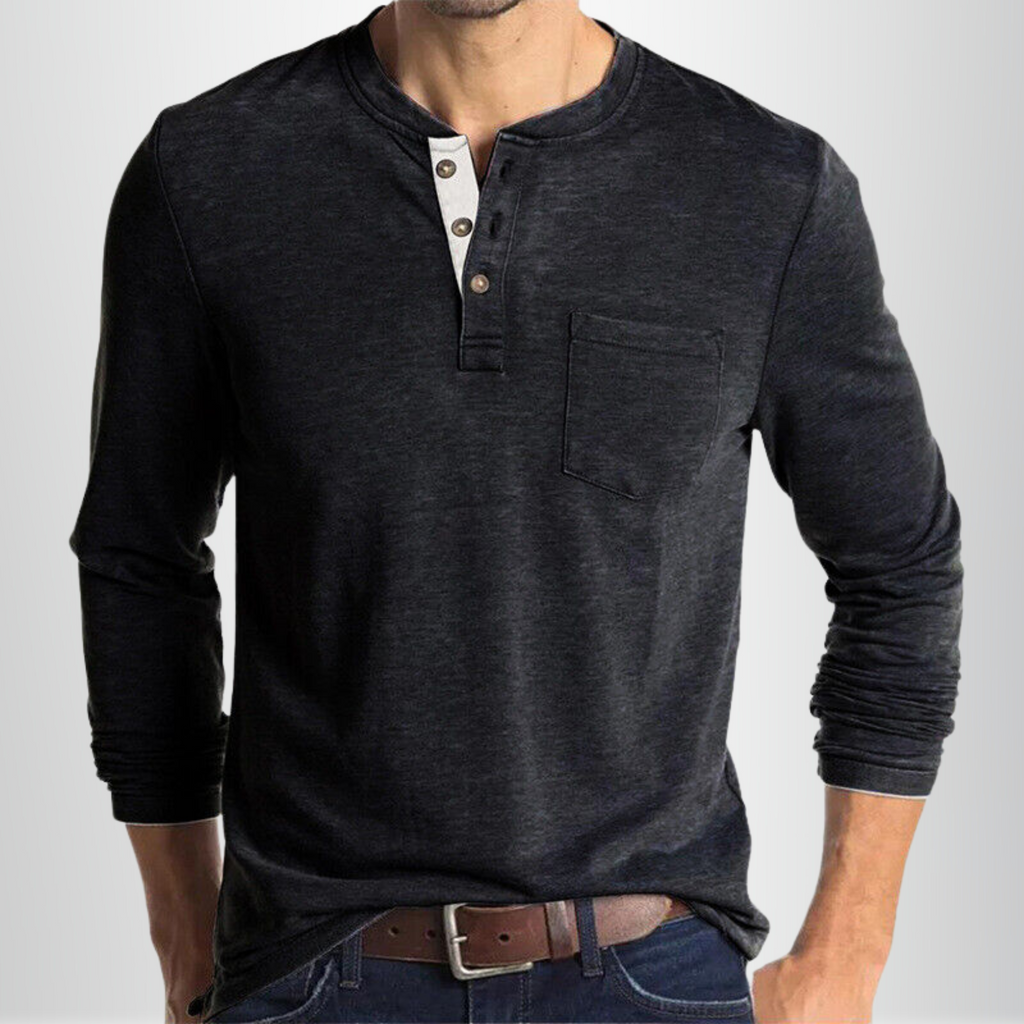 Casual Henley tričko pánské