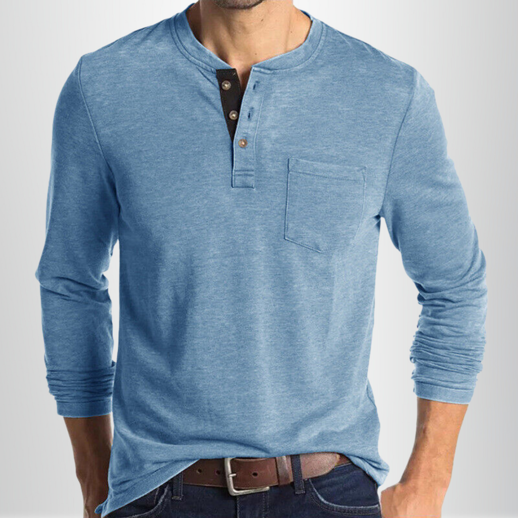 Casual Henley tričko pánské
