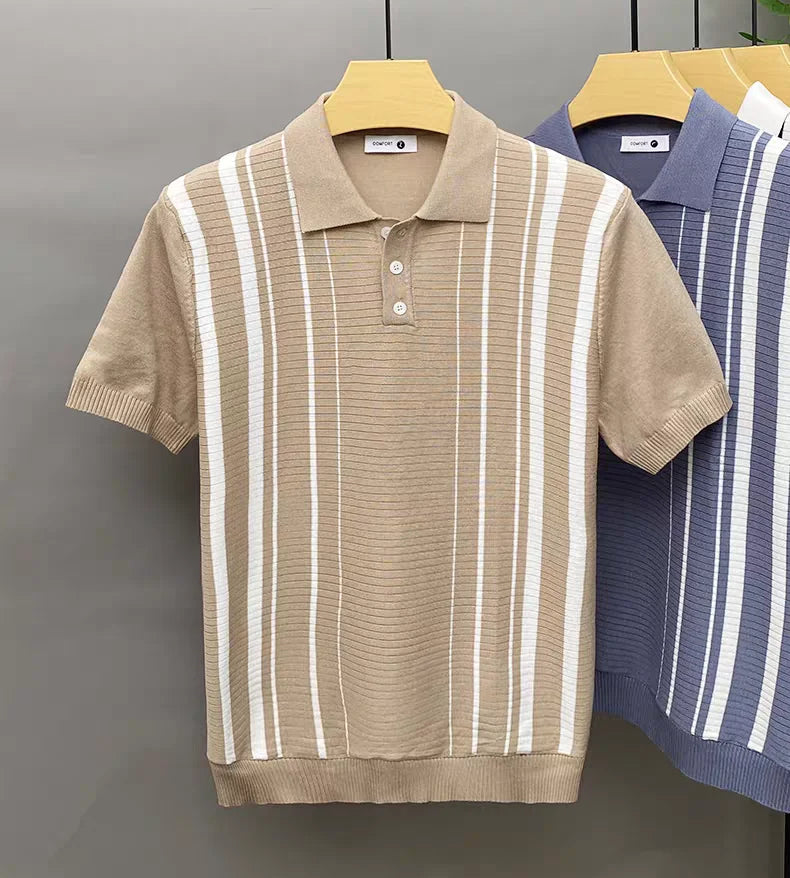 Koszulka Polo w Paski Męska