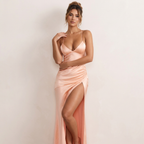 Elegancka Sukienka Slip Maxi Damska