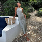 Sukienka Maxi Halter Damska