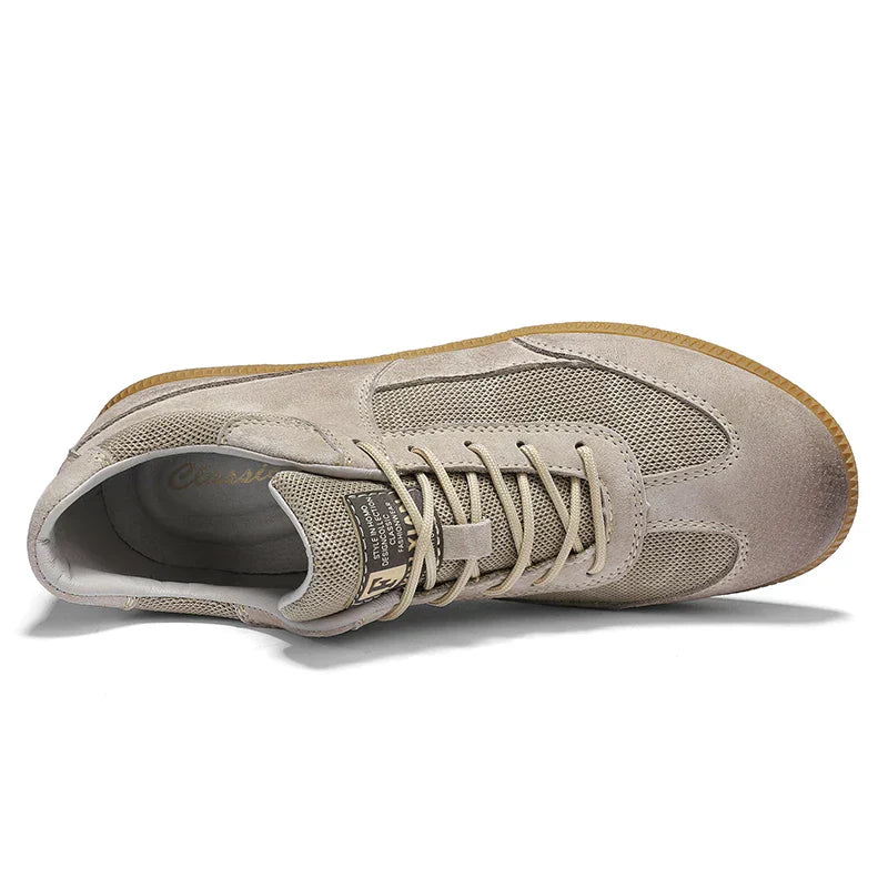 Sneakersy Sznurowane z Panelami Męskie