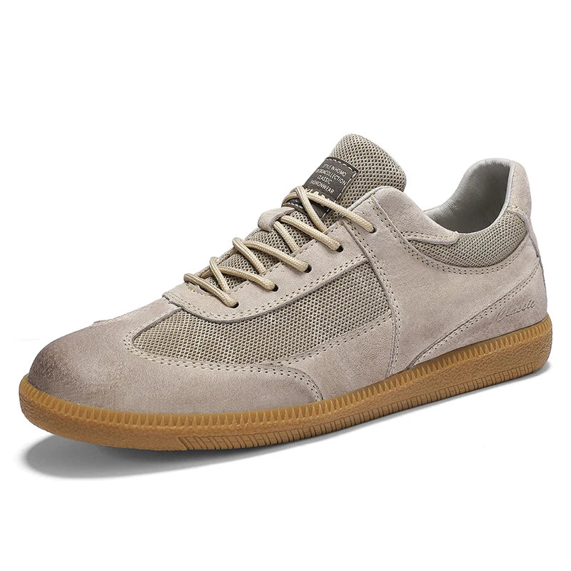 Sneakersy Sznurowane z Panelami Męskie