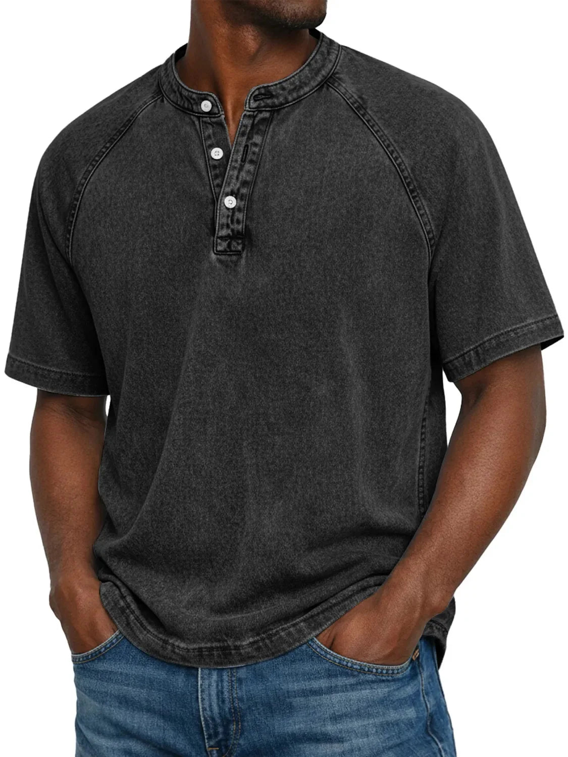 Pánské vintage tričko Henley