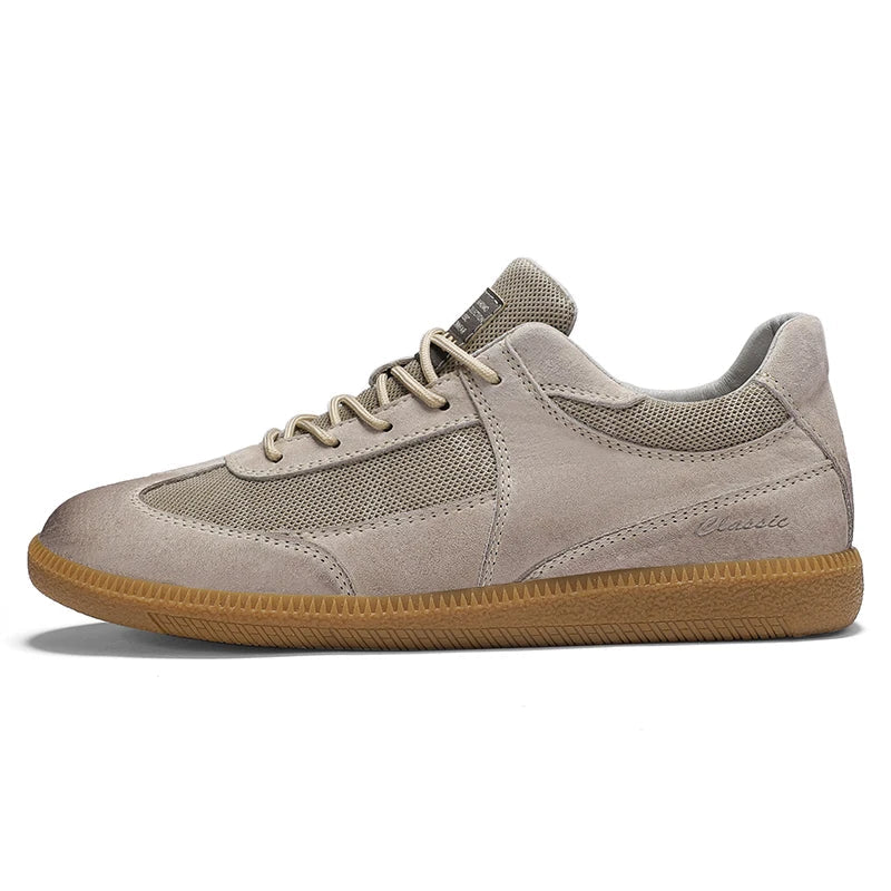 Sneakersy Sznurowane z Panelami Męskie