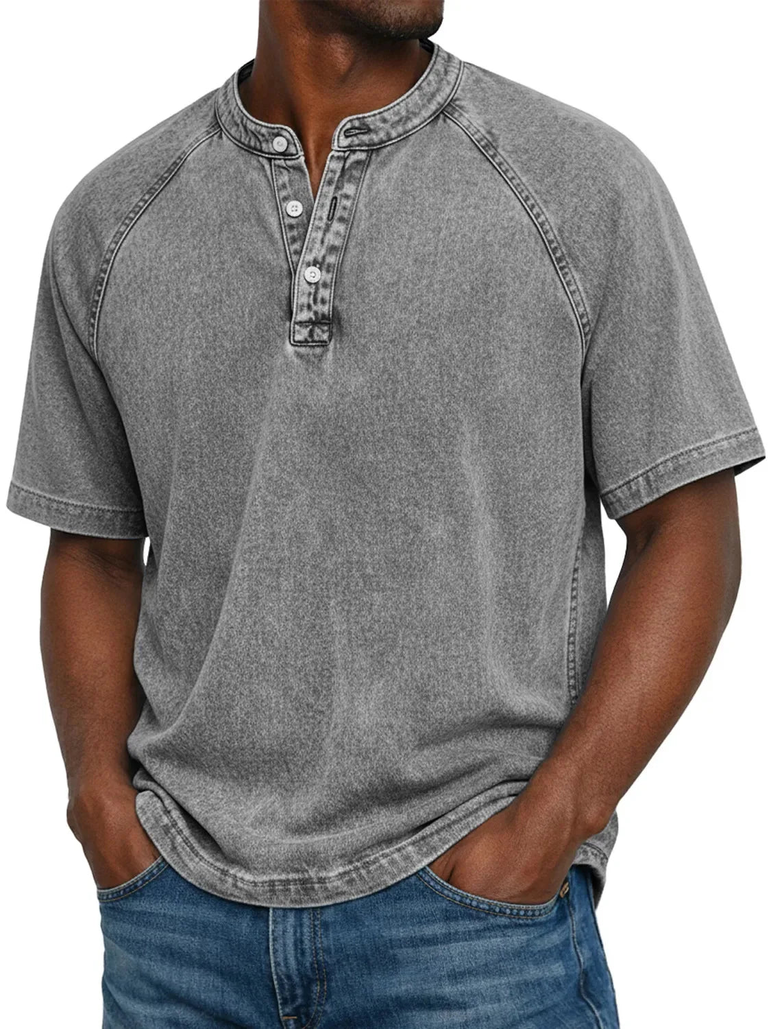 Pánské vintage tričko Henley