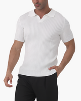 Tricou polo bărbătesc cu striații