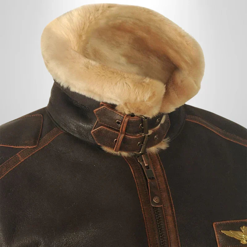 Krátká pánská bunda se širokým límcem