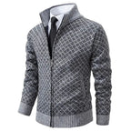 Elegancki Sweter Rozpinany na Zamek Męski