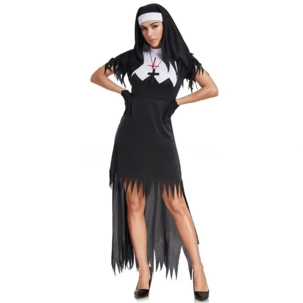 Gotycki Kostium Zakonnicy Na Halloween Damski