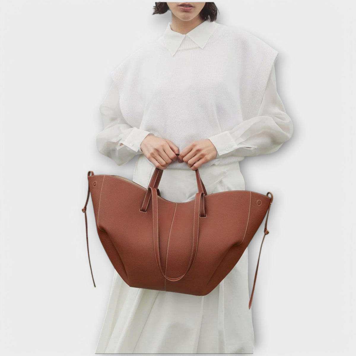 Large Women's Tote Bag with Double Handles
