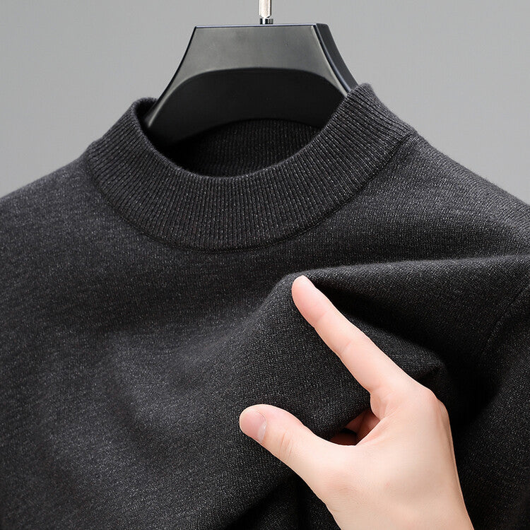 Sweter z Okrągłym Dekoltem Męski