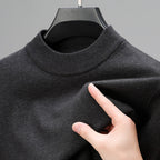 Sweter z Okrągłym Dekoltem Męski