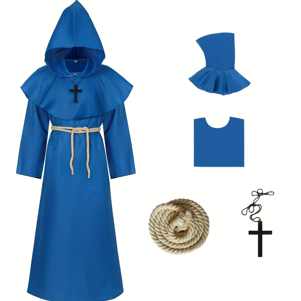 Kostium Halloween Mnicha z Kapturem Męski
