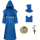 Kostium Halloween Mnicha z Kapturem Męski