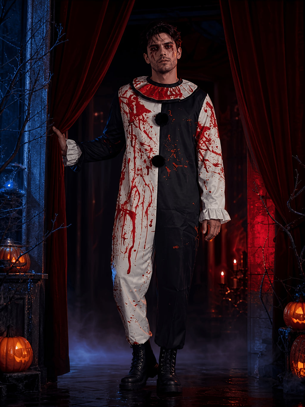 Kostium Krwawego Klauna Na Halloween Męski