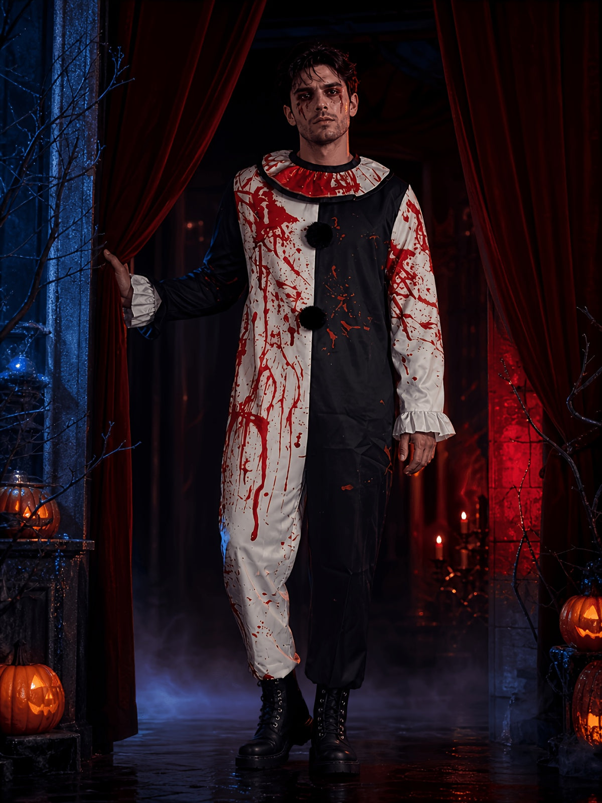 Kostium Krwawego Klauna Na Halloween Męski