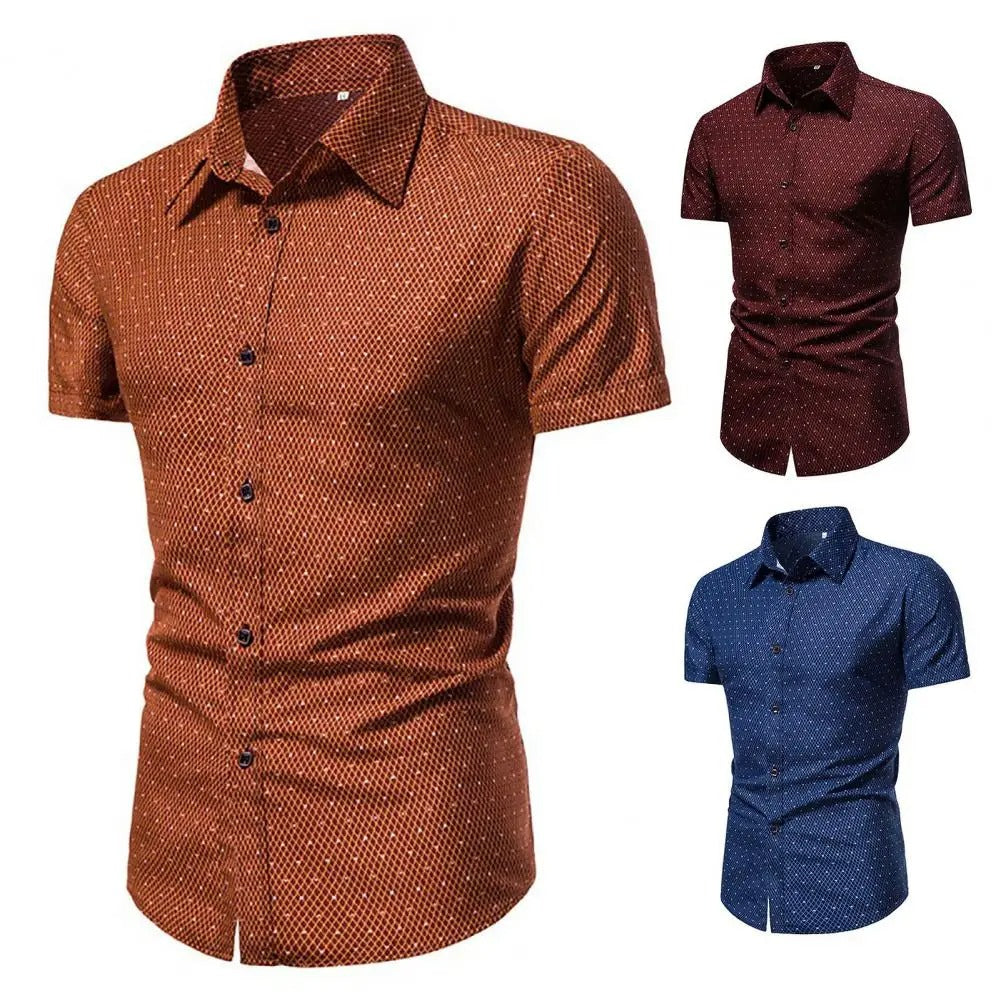Mintás férfi Smart Casual ing