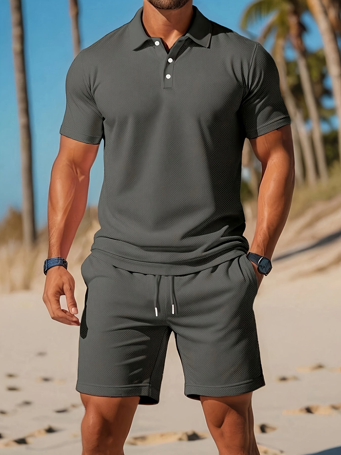 Komplet Polo Casual Męskie